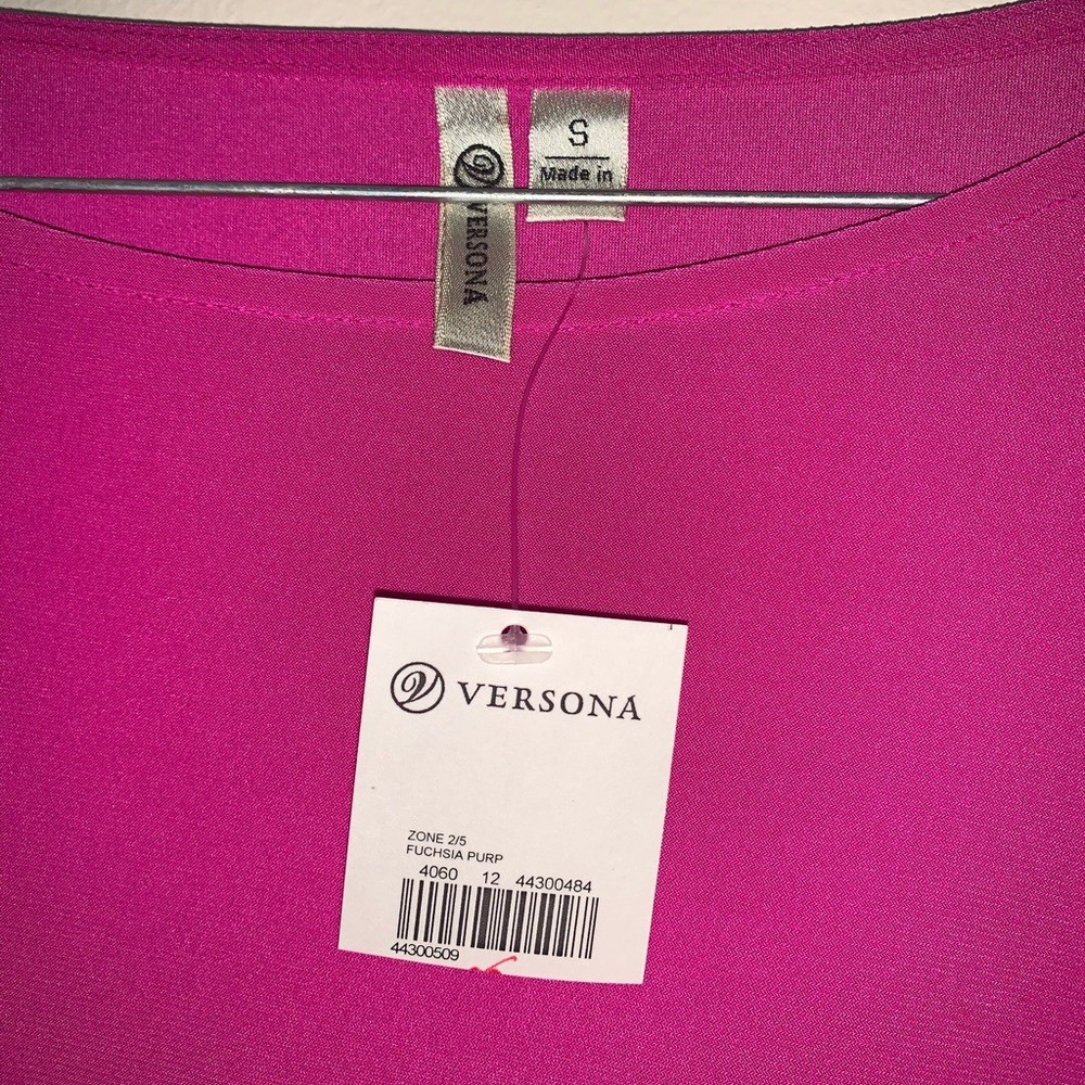 Versona Pink and Sheer Top Women’s size S - Picture 4 of 6